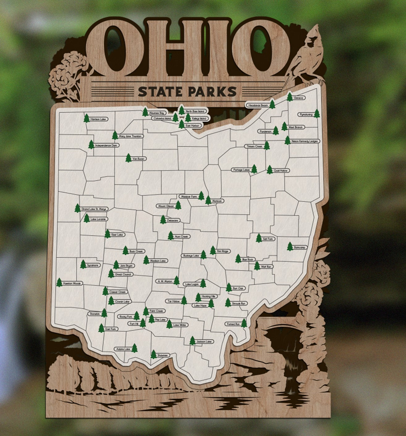 Ohio State Park Map