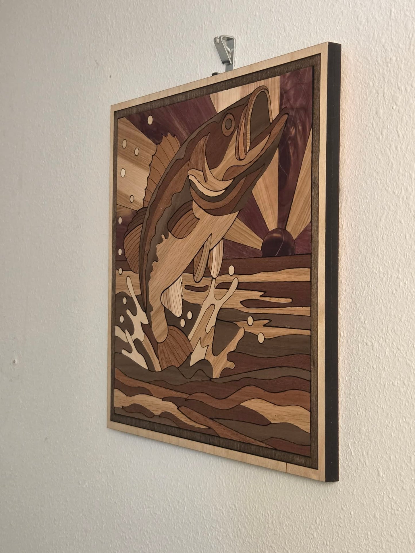 Layered Wooden Bass Wall Art