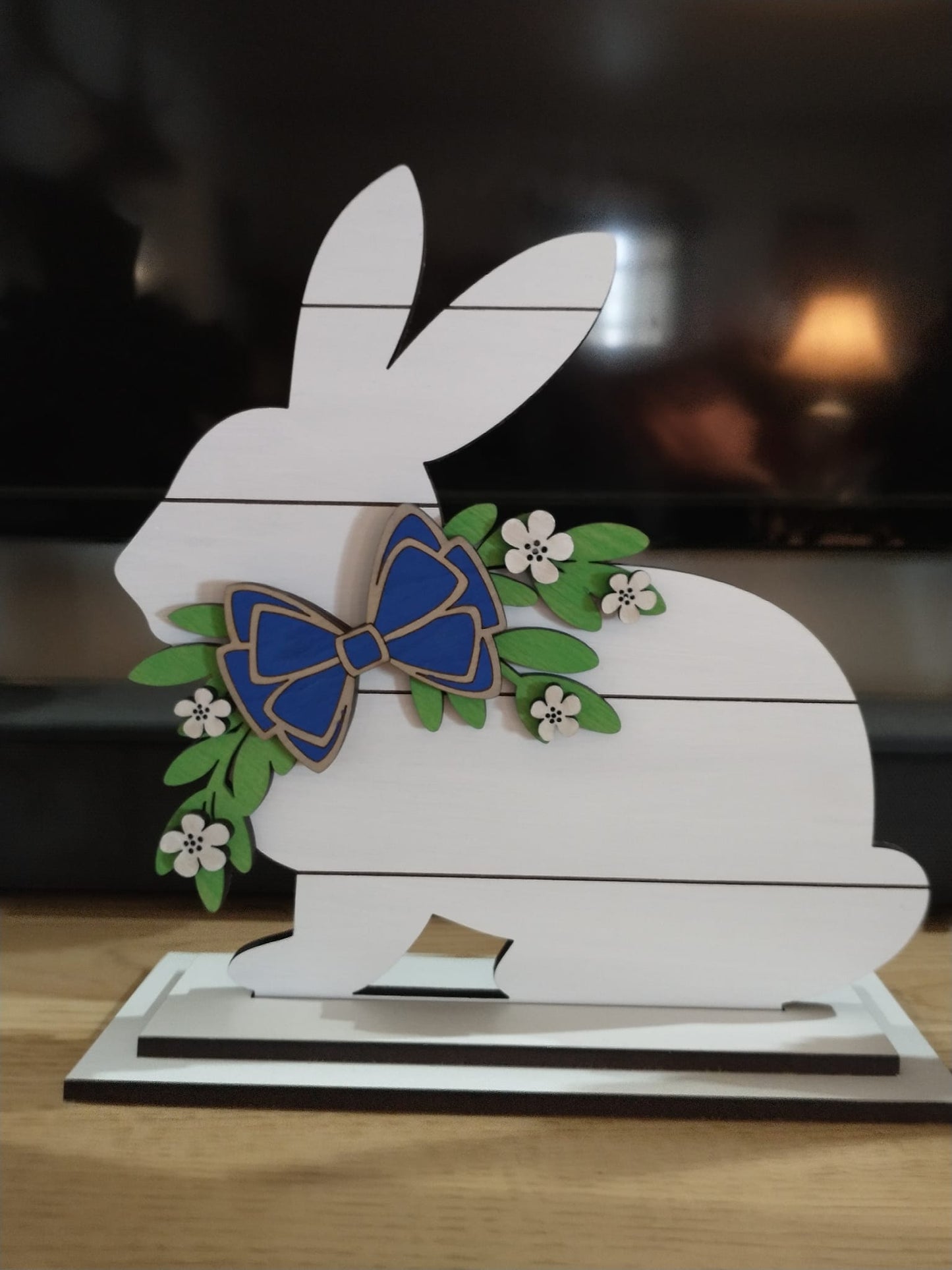 Sitting Rabbit Shiplap Shelf Sitter