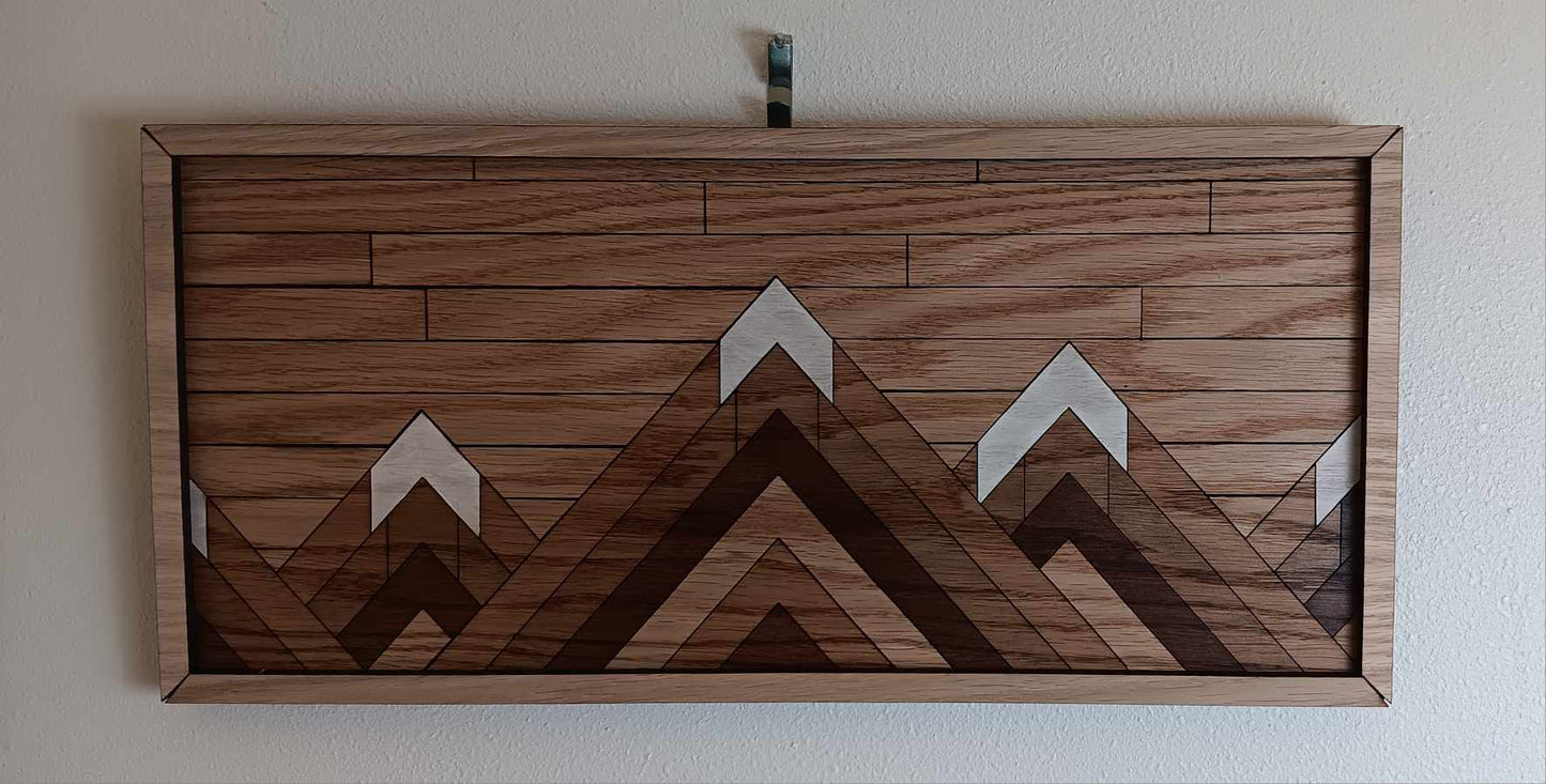 Geometric Mountain Wall Art