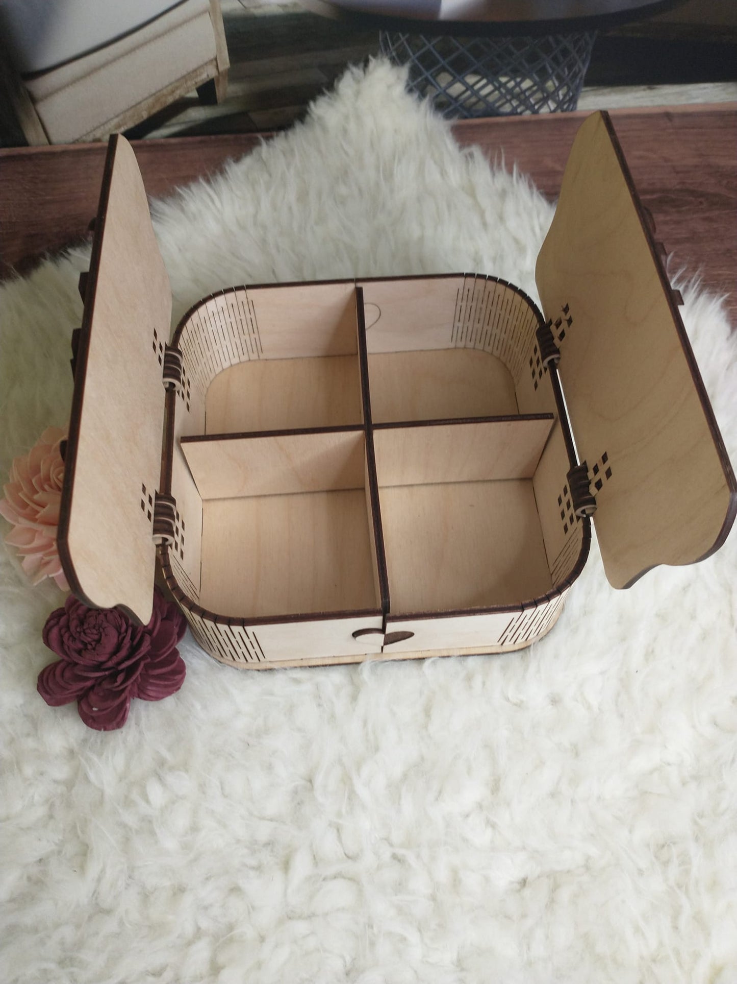 Small Jewelry Box with Dividers