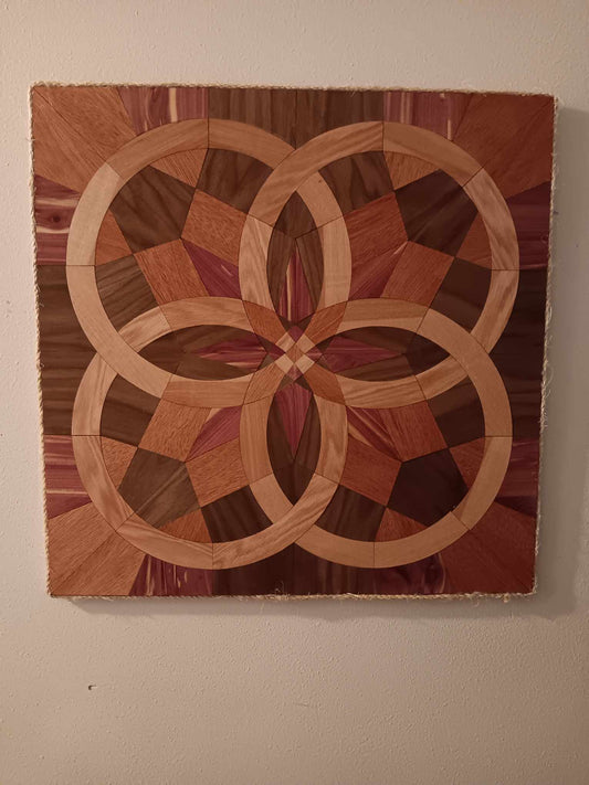 Wedding Ring Quilt Wall Art