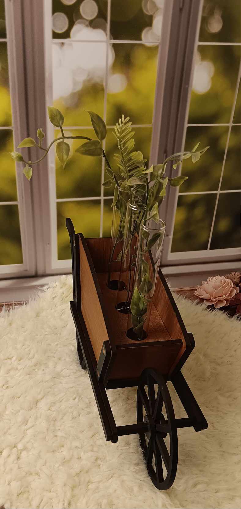 Rustic Wheelbarrow Propagation Station