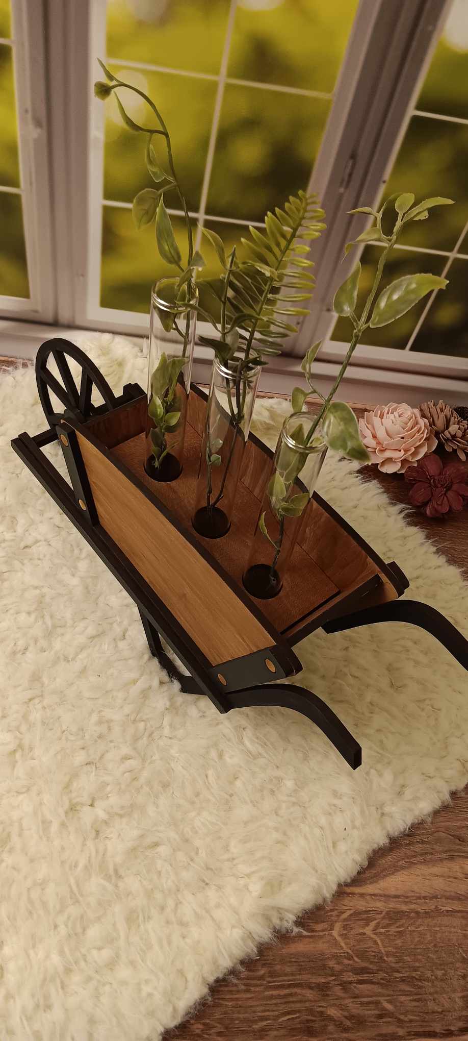 Rustic Wheelbarrow Propagation Station