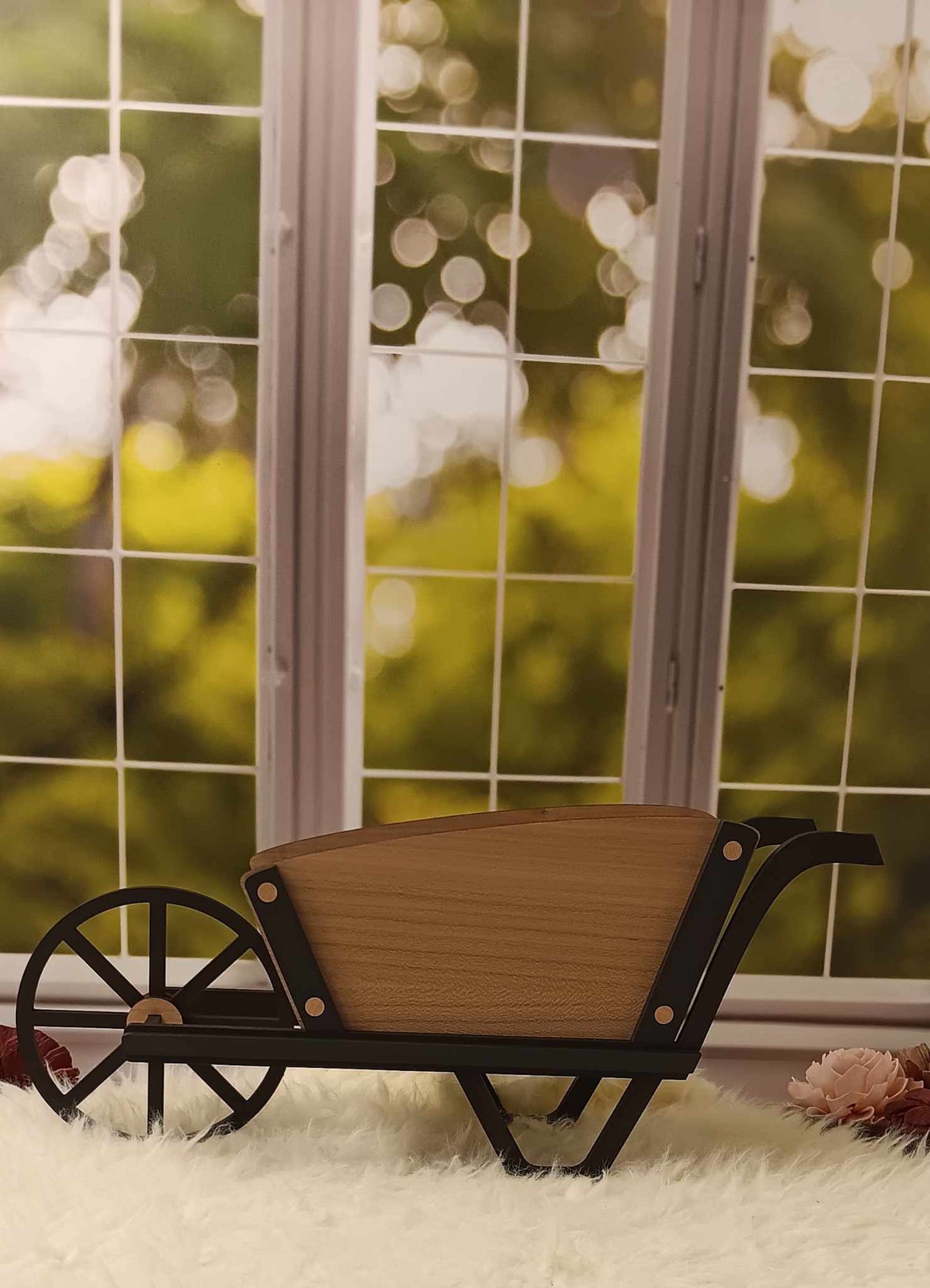 Rustic Wheelbarrow Propagation Station