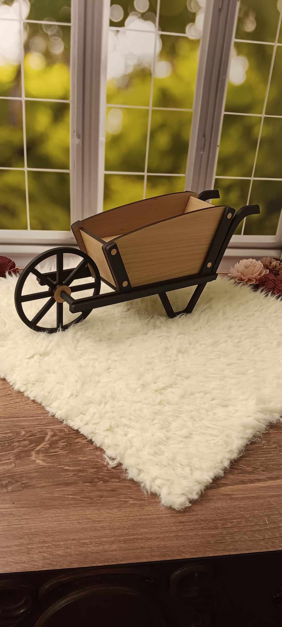 Rustic Wheelbarrow Propagation Station