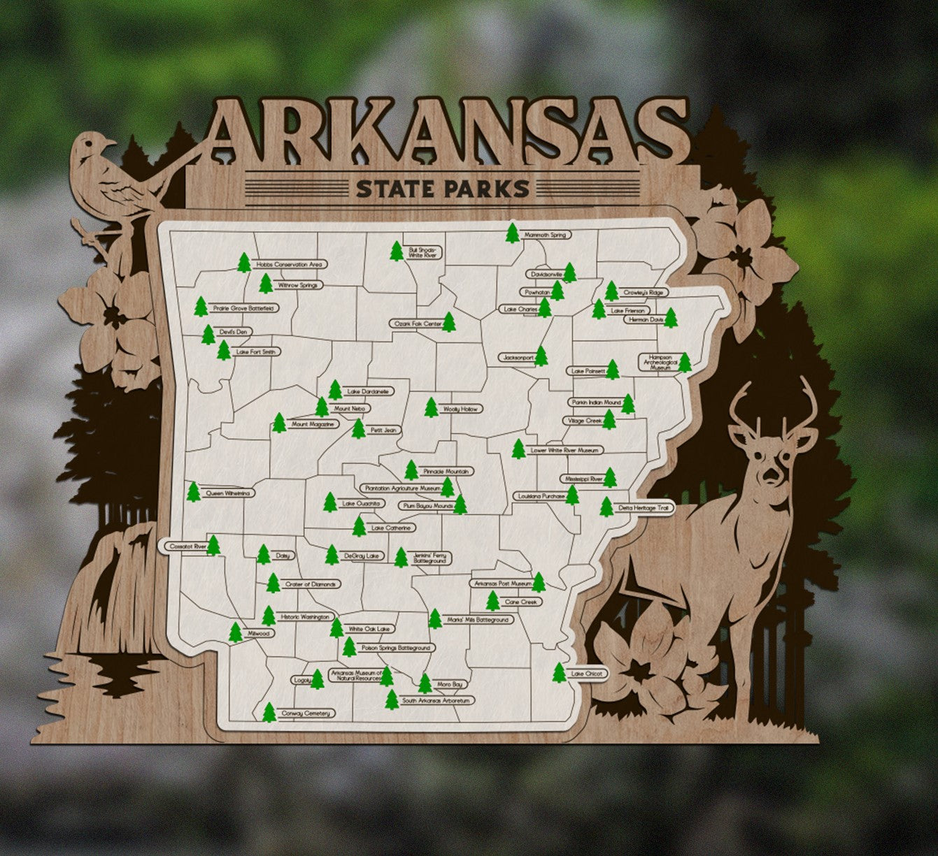 Arkansas State Park Map