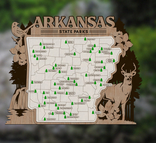 Arkansas State Park Map