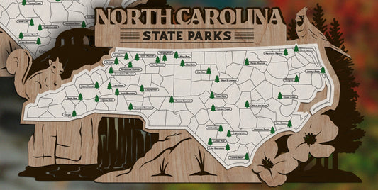 North Carolina State Park Map