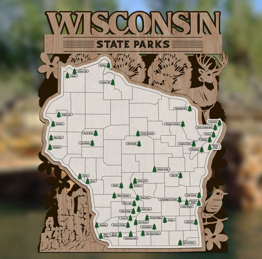 Wisconsin State Park Map