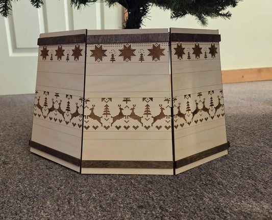 Wooden Christmas Tree Collar